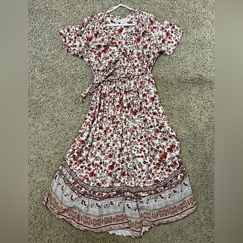 Women’s wrap floral dress